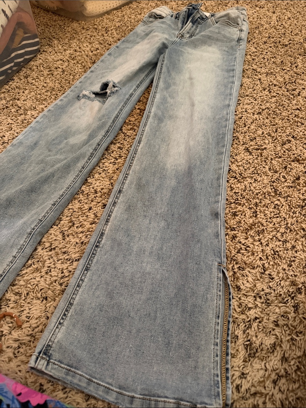 Light Wash Casual Flare jeans
